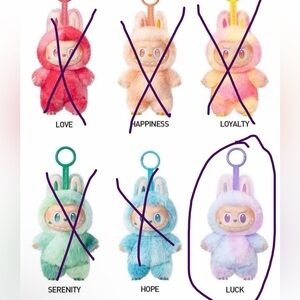 Labubu Big Into Energy Vinyl Face Plush Pendant- LUCK